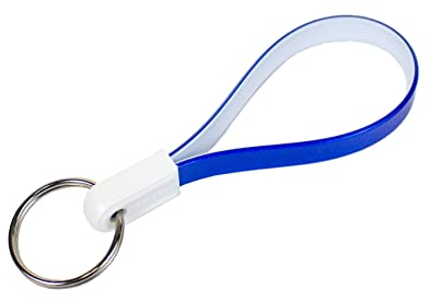 Lucky Line 3 Key Loop Keychain, Flexible Band 50 Pack Box, Assorted, 50 Pieces