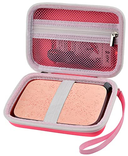 Case Compatible with HP Sprocket Select Portable/ 2nd Edition Instant Photo Printer, Travel Carrying Organizer Holder Fits for Zink Photo Paper, USB Cable and More Accessories (Box Only)- Pink