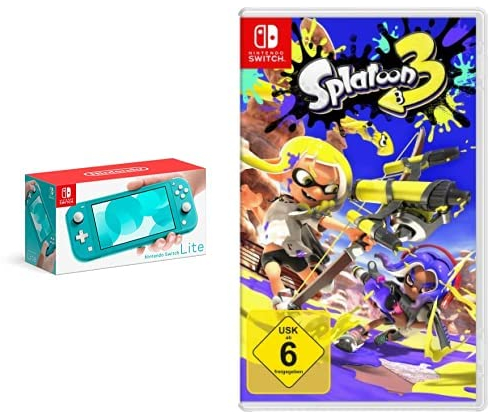 Nintendo Switch Lite Türkis-Blau + Splatoon 3 Switch