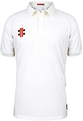 Gray-Nicolls Matrix V2 Short Sleeved Junior Cricket Shirt (2023) - Age