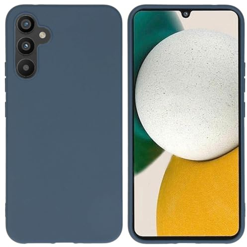 iMoshion Softcase,Backcover Hülle kompatibel mit Samsung Galaxy A34 (5G) – Color Back Cover – Silikon Handyhülle Soft Case in Dunkelblau [Matt, Ultradünn, Anti-Rutsch]