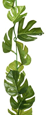 Decoris Künstliche Monstera Girlande 15x180cm Pflanzen Blättergirlande Kunstpflanze Hängedeko Tischdeko grün