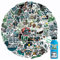 104 Stück Fußball-Rugby-Aufkleber für Wasserflasche, Rugby-Aufkleber für Jungen, wasserdichte Aufkleber für Laptop, Computer, Handyhülle, Auto, Skateboard, Geschenke für Erwachsene und Jugendliche