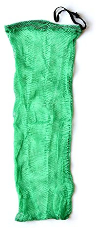 NAMAKA® Retino Portapesci Verde con Chiusura a Strozzo Lungo 100 cm con Maglia mm 6 e con Rete Maglia Pesante