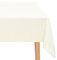 JIUZHEN Champagner Tischdecke Abwaschbar Tischdecken Leinenoptik für Esszimmer, Garten, Outdoor,Hochzeiten Wasserabweisend Tischtuch Eckig 135X220 cm