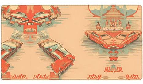 Bedrucktes extra großes Poster Auto Mauspad ~ Schutztastatur Schreibtisch Mauspad für Computer/Laptop