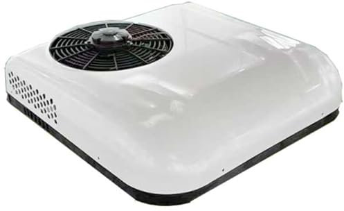ELOMAS RV Condizionatore D'Aria 12V/24V DC,Elettrico All-In-One Aria Condizionatore RV,Per RV Caravan Truck Trattore 850W Parcheggio Condizionatore D'Aria,White-24V