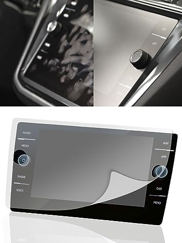 DISSKIN® Displayschutzfolie für Volkswagen Discover Media & Pro Display - selbstheilend durch Wärme, Matt, antibakterielle Beschichtung, Anti-Fingerabdruck (Kompatibel zu VW Golf 7 Discover Media)