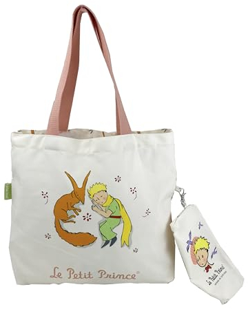 CYPBRANDS Unisex Kinder Der Kleine Prinz Handtasche Mit Geldbörse-Little Prince Fox Collection Tasche, beige