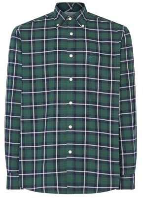 El Búho Nocturno Chemise Homme Manches Longues Easy Iron avec Poche Grandes Tailles ou Chemise Flanelle Homme à Carreaux Coton Hiver