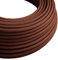 LEDSone 5M/16FT 3 Core Brown Antique Wire Braided Woven Cable, 3 Conductors 18 Gauge, Flexible Lighting Cord Cloth Covered Electrical Antique Cable, Modern Cloth Covered Vintage Fabric Wire