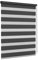 Jalousiescout Doppelrollo Klemmfix ohne Bohren & mit Bohren, 100x130cm Schwarz Rollo Fensterrollo lichtdurchlässig & verdunkelnd，Sonnenschutzrollo Zebrarollo für Fenster & Türen