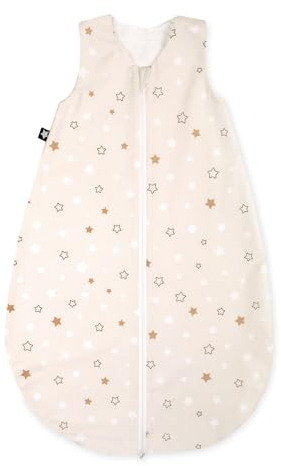 Julius Zöllner Sommerschlafsack, 0,5 TOG, waschbar bei 60°C, Made in Germany, Oeko TEX Standard 100, Sternentraum, Gr. 110