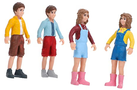 EXCEART 1 Satz Charaktermodell Kinder Mini Vorgeben Spielzeug Menschen Zahlen Figuren Der Strandmenschen Architektonische Menschenfiguren Stehende Menschenfiguren Gemalt PVC Bahn