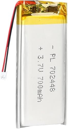 3.7V 700MAH 702448 Paquet De Batterie De Polymère Lithium Rechargeable De La Batterie De Lipo avec Connecteur JST