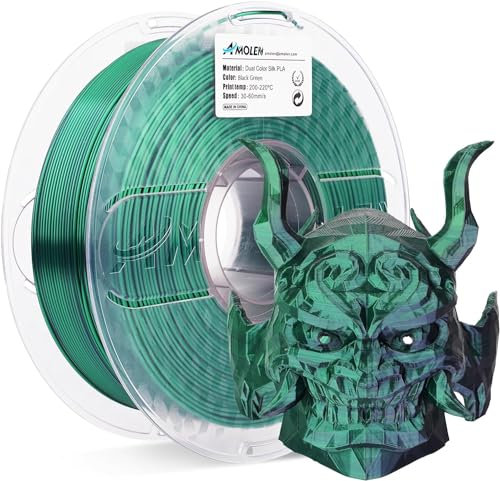 AMOLEN PLA 3D Drucker Filament, Multicolor Filament 1.75mm, Sauber Gewickeltes Filament, Kompatibel Mit 3D FDM Druckern, Maßgenauigkeit +/- 0.02 mm, 1KG Spule(2.2Pfund)