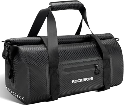 ROCKBROS Motorrad Hecktasche 100% Wasserdicht, mit Schultergurt 20L-60L | Motorradtasche Gepäckrolle Reisetasche für Wandern, Radfahren, Reisen, Camping, Outdoor