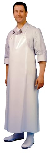 QUEBAg SCHLACHTHAUSFREUND ISCHܮ - Profi Metzgerschürze Gummischürze Fleischerschürze Waschschürze (Länge 120 cm)