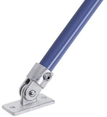 WITTKOWARE Rohrverbinder aus verzinktem Temperguss, für Rohr-Außendurchmesser 60,3mm (2), Formteil: Befestigung mit Gelenk