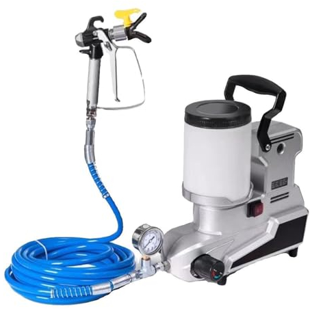 Quixnova Pulverizador sin Aire portátil de 2 litros, máquina de pulverización de Pintura de Alta presión, Herramienta de Pintura, Pistola pulverizadora eléctrica con regulación de Velocidad Continua