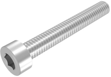 SECCARO Lot de 20 vis cylindriques M3 x 22 mm, en acier inoxydable V2A VA A2, DIN 912 / ISO 4762, à six pans creux, filetage complet,