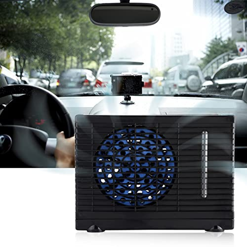 Aria Condizionata Auto Condizionatore 12V Portatile per Auto Mini Air Cooler Car Truck Home Evaporativo Water Cooling Fan Consumo Velocità regolabile per Car Truck in 7,9 x 4,3 x 5,9 pollici
