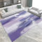 Srigzcaly Kurzflor Rechteck Teppich Wohnzimmer 180x240cm Lila VerträUmtes Abstraktes Muster Waschbarer Teppich für Mädchen Junge Schlafzimmer, Lila Kinderzimmer Flauschig rutschfest Teppiche