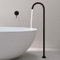BiaoTeng Robinet pour Baignoire Ilot Monocommande Encastrable Murale en Laiton Chaud et Froid Robinet Sur Pied Baignoire Ilot noir