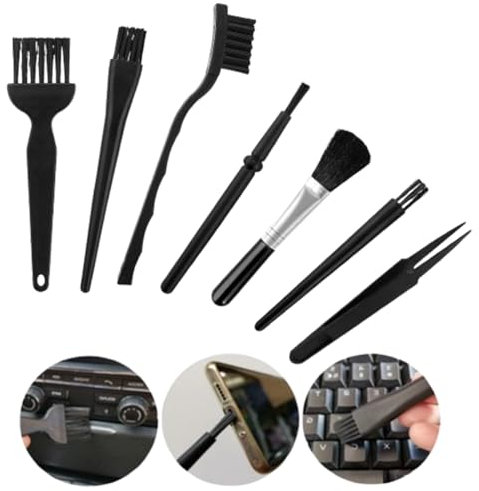 JchEnye 7pcs PC Cleaning Set PC Cleaning Set PC Cleaning Brush Nylon Antistatic Cleaning Brush Antistatic Electronic Cleaning Brush Keyboard Cleaning Tool