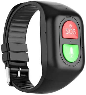 PLGEBR Reloj inteligente para ancianos 4G SOS Wandering GPS Tracker Heart Monitor Pulsera de frecuencia deportiva Alarma Pulsera Sma Emergencia Q9F8 Sangre