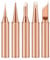 RuiChy Solder Tips 5Pcs Soldering Iron Replacement Lead Free Soldering Tips Welding Tips Head Tool for Soldering for Welding Equipment Accessories Electronic Repairs DIY Projects(I+B+K+2.4D+3C)-Copper