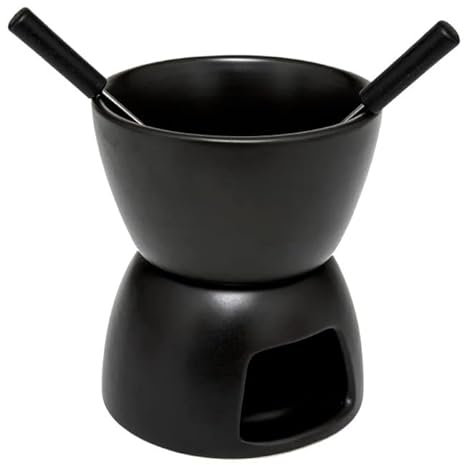 Secret de Gourmet - Service à Fondue 4 Pièces Inuit Dreams 15cm Noir