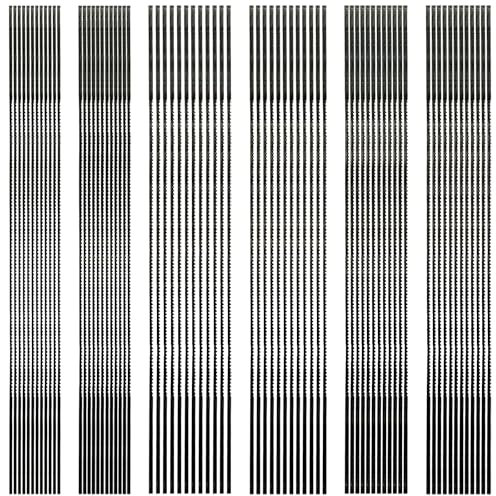 72 pièces lames de scie à chantourner 1#2#3#4#5#6# lames de scie à chantourner en spirale lames de scie à chantourner scie de modélisme adaptée aux scies à chantourner pour bois plastique métal
