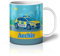 iCaseDesigner Personalised Children's Mug - Unbreakable Lightweight Polymer - Add Your Own Name - Vehicle Theme - Police Car