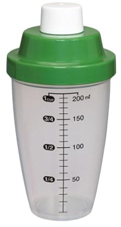 LOVIVER Botella de agitador para proteínas Polvo Drink Shaker Copa de mezcla multifuncional Pequeña Clear con escala para Bar Gym Outdoor