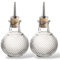 Bobzo 2-Pack Vintage Glass Dash Bottles 150ml – Bitters, Oil & Vinegar Dispenser with Pourer – Cocktail Mixer, Salad Dressing Bottle for Barware, Kitchen, Home & Commercial Use