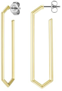 Olivia Burton Geometrische Creolen für Damen Kollektion EVER STACKED aus Edelstahl – Erhältlich in Silber oder Gold und in Verschiedenen Größen