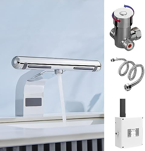 HCZKIUJY Secador de Manos automático con Sensor, 2 en 1, para Lavar y secar Las Manos, con Filtro HEPA, Grifo de baño con secador de Manos, Secado rápido en 6 Segundos, para Cocina, baño y Inodoro