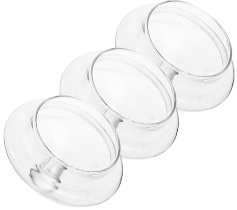 OSALADI 3pcs Glass Teapot Replacement Lids 1000ml Leak-Proof Covers with Delicate Texture for Convenient Use, Glass Tea Pot Accessories for Home Brewing