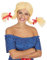 Bristol Novelty BW355 Sonstiges Pferdeschwanz Blond, Multi-Colour, Einheitsgröße Halloween