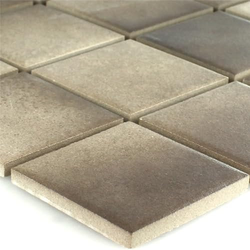 Keramik Mosaik Fliesen Camacha Rutschhemmend Rutschfest Beige Braun Wand Boden