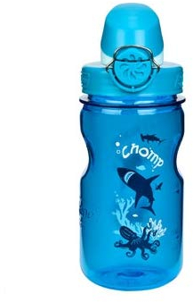 Nalgene Everyday OTF Kids Gourde pour Enfant Blau mit Haifisch-Motiv