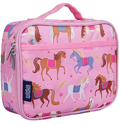 Wildkin W33708 - Fiambrera para niños, diseño de ponis, color rosa