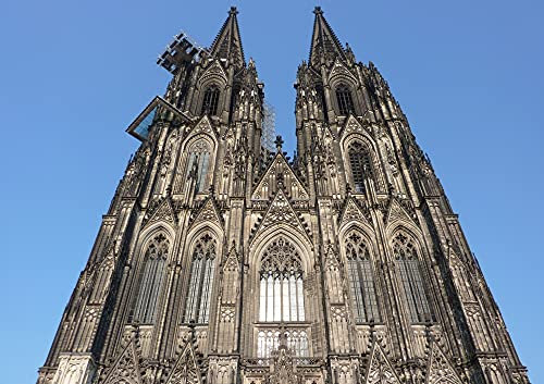 hansepuzzle 62691 - Kölner Dom Puzzle 130 Teile - Religion Motiv mit hochwertiger Aufbewahrung: Kartonbox und wiederverschließbarem Beutel - Format 28,7 × 20 cm