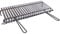 Fonderia Bongiovanni | Graticola per Camino | Graticola per Barbecue | in Acciaio | Griglia Inox per barbecue con recupero oli (80x50 cm)