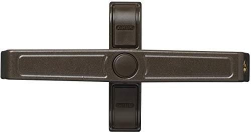 ABUS Fenster-Zusatzsicherung 2420 AL0145 - Sicherheitsschloss mit Schwenkriegel für Doppelflügelfenster, gleichschließend - ABUS-Sicherheitslevel 6 - 89635 - Braun
