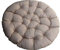 Papasansessel Kissen, Polster Bodenkissen für Schwenksessel, Rund Papasan Sessel, Polyrattan Sessel - Durchmesser 110 cm und Kissenstärke 10-12cm (Karamell)