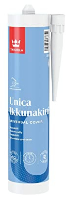 Tikkurila Unica Window Putty - Quick Drying Filler For Windows & Doors (Interior & Exterior) - 0.33 Litres