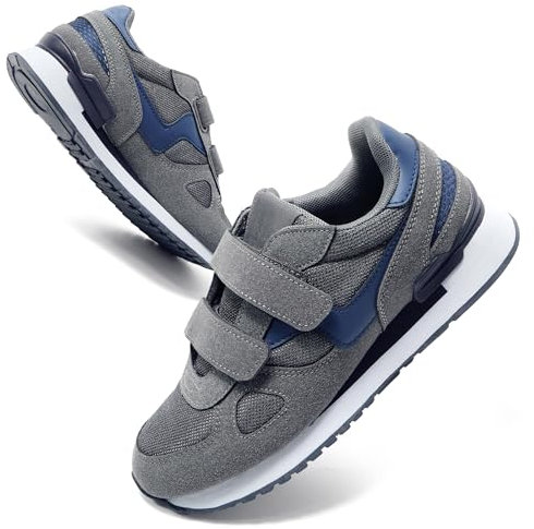 JOMIX Turnschuhe Sportschuhe Herren Laufschuhe mit Dämpfung Sneakers Straßenlaufschuhe Fashion Fitness Schuhe Atmungsaktiv (Grau, 42 EU, SU8138)