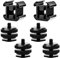 6 Stück Kamera Blitzschuhadapter Set Cold Shoe Mount Dreifach Blitzschuh Adapter Blitzschuh Stativgewinde 1/4 20 für Blitzlichter Audiorecorder Mikrofone CSM Einbauadapter Photographic Equipment